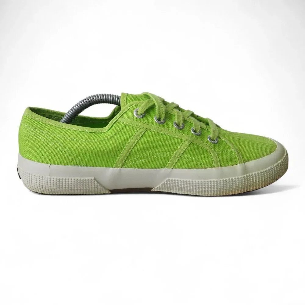 Superga 2750 Cotu Classic Lace-up‎ Sneakers 'Acid Green' Women's 7